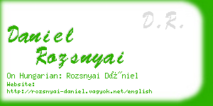 daniel rozsnyai business card